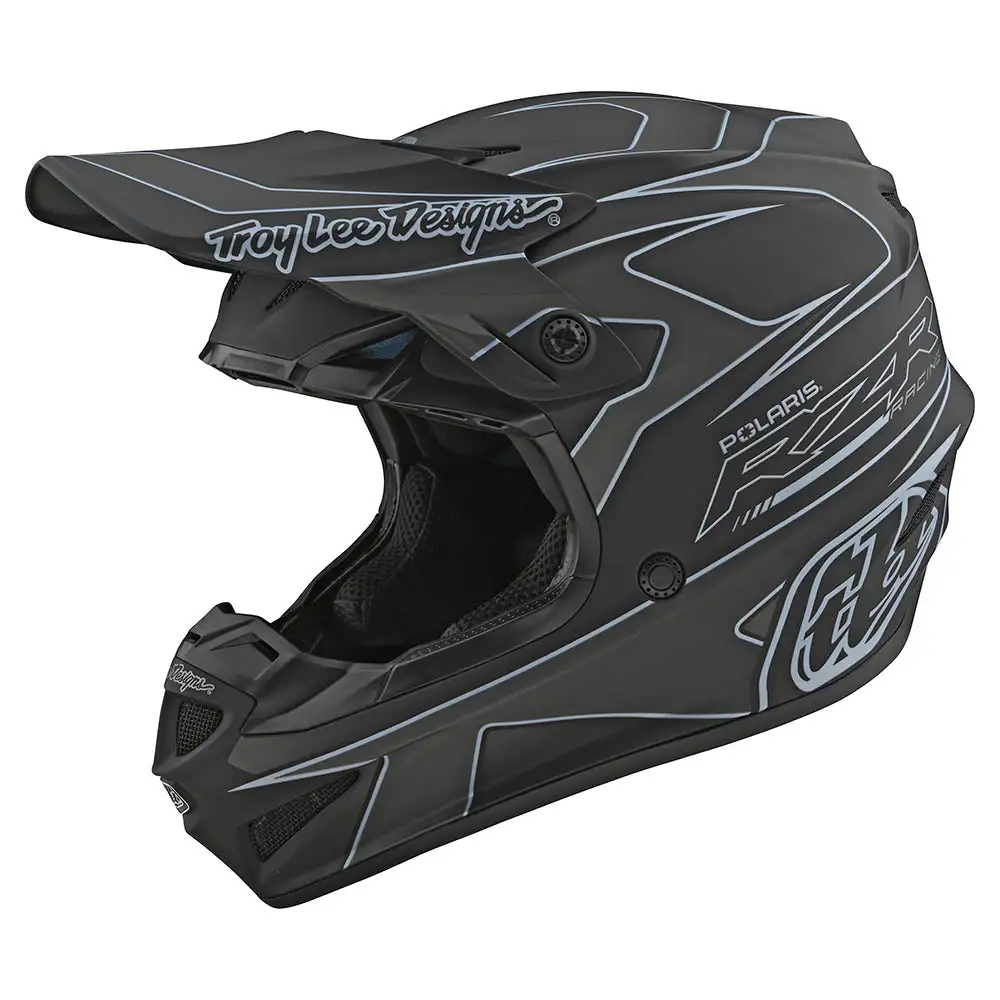 Troy Lee Designs SE4 Polyacrylite Helmet W/MIPS TLD Polaris RZR Black 3 Troy Lee Designs SE4 Polyacrylite Helmet W/MIPS TLD Polaris RZR Black
