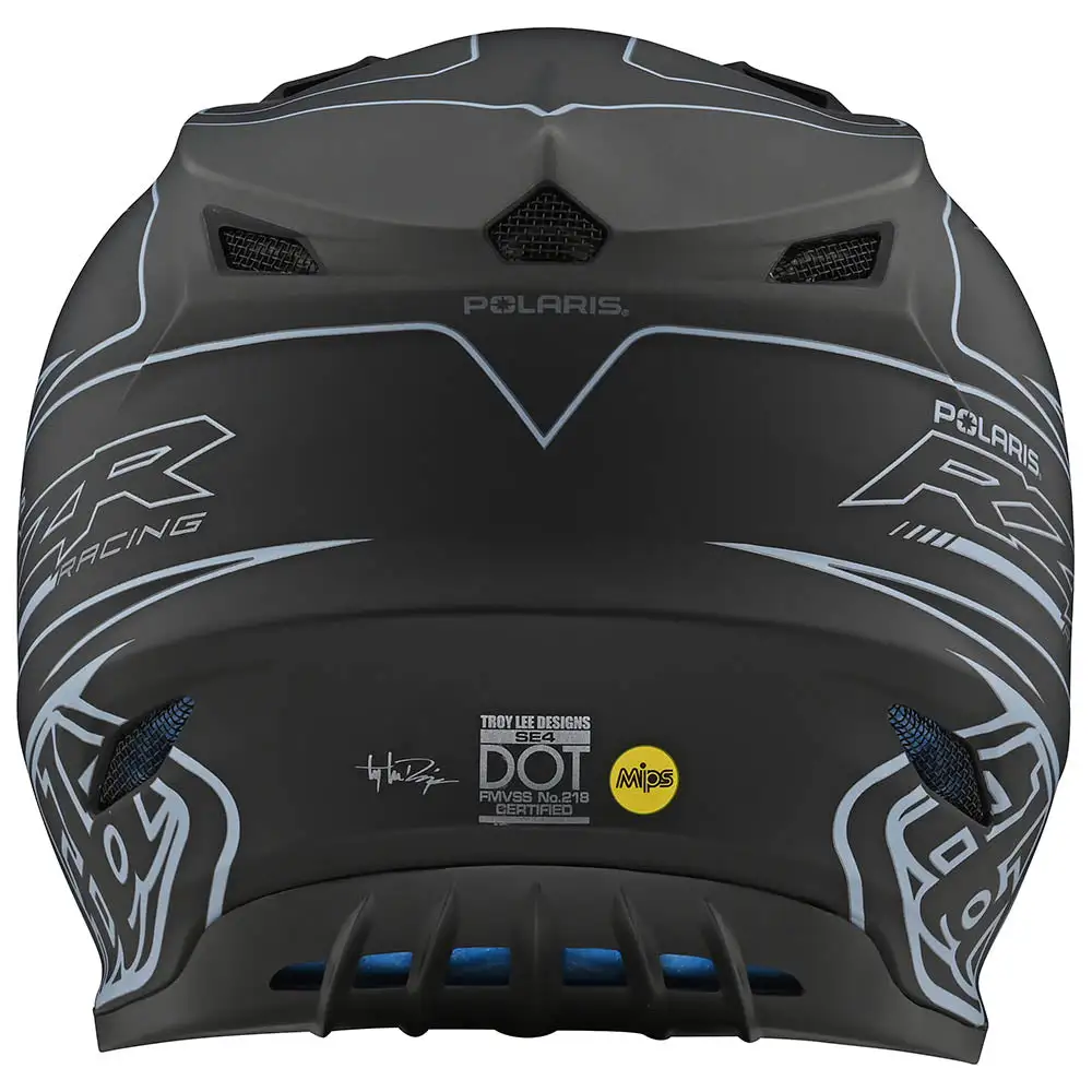 Troy Lee Designs SE4 Polyacrylite Helmet W/MIPS TLD Polaris RZR Black 5 Troy Lee Designs SE4 Polyacrylite Helmet W/MIPS TLD Polaris RZR Black - Image 3