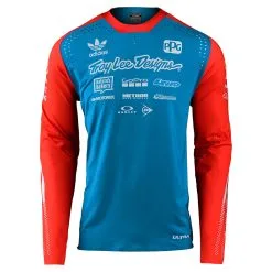 Troy Lee Designs SE Ultra Limited Team Edition L/S Jersey Ocean / Flo Orange -Bike Sales 20 tld ultra limited team edition jersey OCEANFLOORANGE 3
