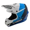 Troy Lee Designs Youth SE4 Polyacrylite Helmet W/MIPS TLD Yamaha L4 White / Blue -Bike Sales 21s youth se4 yamaha l4 polyacrylite helmet WHITEBLUE 1