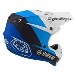 Troy Lee Designs Youth SE4 Polyacrylite Helmet W/MIPS TLD Yamaha L4 White / Blue -Bike Sales 21s youth se4 yamaha l4 polyacrylite helmet WHITEBLUE 4