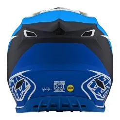 Troy Lee Designs Youth SE4 Polyacrylite Helmet W/MIPS TLD Yamaha L4 White / Blue -Bike Sales 21s youth se4 yamaha l4 polyacrylite helmet WHITEBLUE 5
