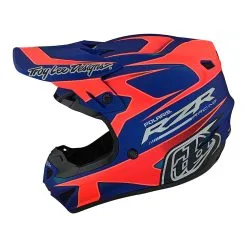Troy Lee Designs SE4 Polyacrylite Helmet W/MIPS Polaris Blue / Red