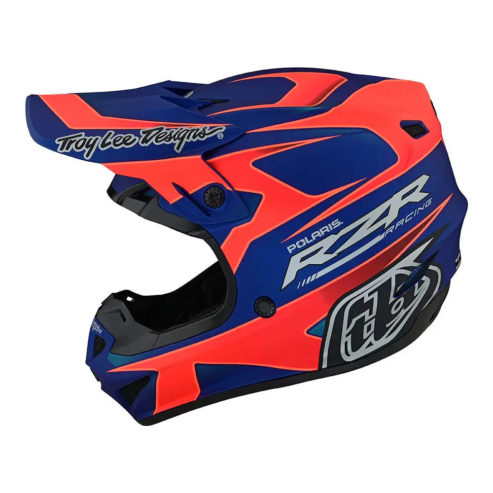 Troy Lee Designs SE4 Polyacrylite Helmet W/MIPS Polaris Blue / Red 3 Troy Lee Designs SE4 Polyacrylite Helmet W/MIPS Polaris Blue / Red
