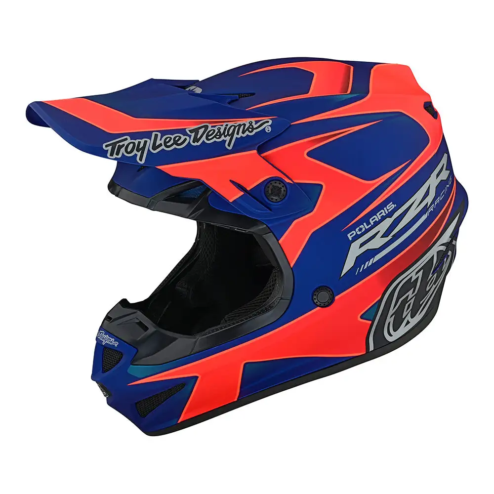 Troy Lee Designs SE4 Polyacrylite Helmet W/MIPS Polaris Blue / Red 9 Troy Lee Designs SE4 Polyacrylite Helmet W/MIPS Polaris Blue / Red - Image 7