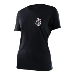 Troy Lee Designs Womens Short Sleeve Peace Out Black Heather