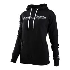 Troy Lee Designs Womens Pullover Hoodie Signature Black