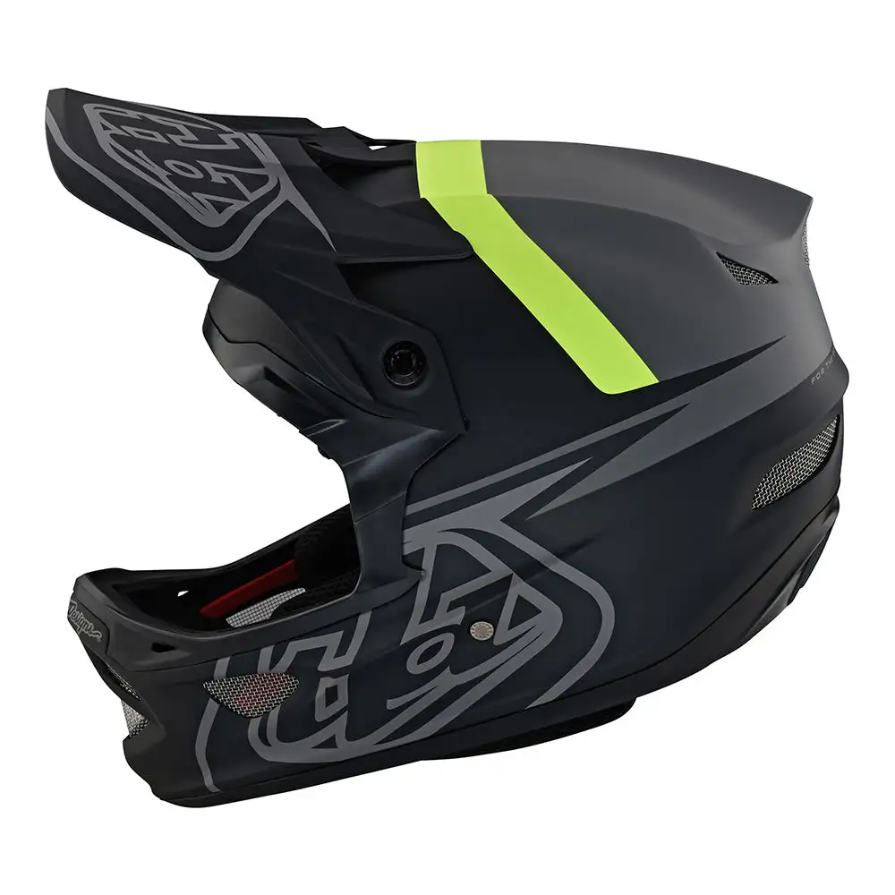Troy Lee Designs D3 Fiberlite Helmet Slant Gray 3 Troy Lee Designs D3 Fiberlite Helmet Slant Gray