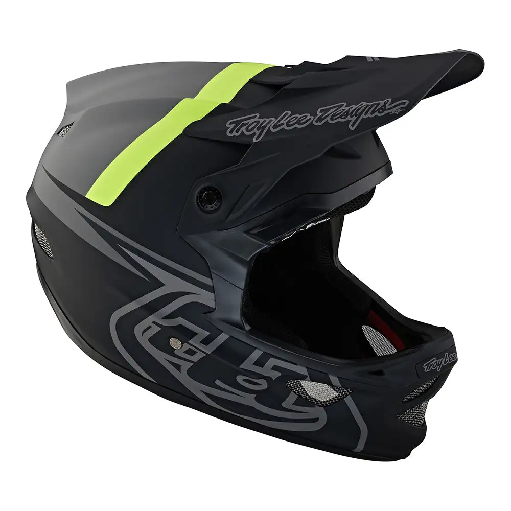 Troy Lee Designs D3 Fiberlite Helmet Slant Gray 8 Troy Lee Designs D3 Fiberlite Helmet Slant Gray - Image 6