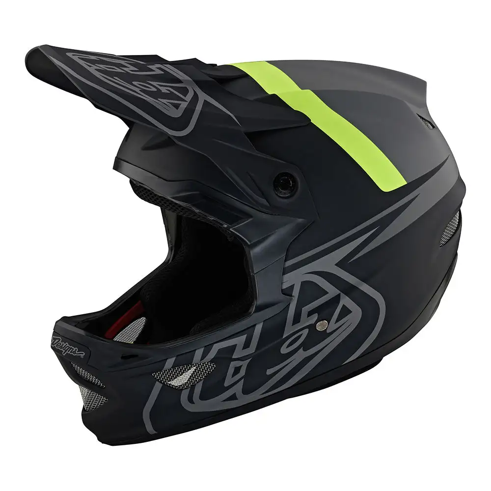 Troy Lee Designs D3 Fiberlite Helmet Slant Gray 9 Troy Lee Designs D3 Fiberlite Helmet Slant Gray - Image 7