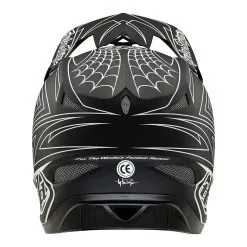 Troy Lee Designs D3 Fiberlite Helmet Spiderstripe Black -Bike Sales TLD B22SF D3FL SPIDERSTRIPE BLK 03