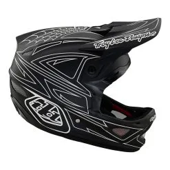 Troy Lee Designs D3 Fiberlite Helmet Spiderstripe Black -Bike Sales TLD B22SF D3FL SPIDERSTRIPE BLK 05