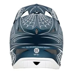 Troy Lee Designs D3 Fiberlite Helmet Spiderstripe Blue -Bike Sales TLD B22SF D3FL SPIDERSTRIPE BLU 03