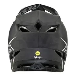 Troy Lee Designs D4 Carbon Helmet W/MIPS Stealth Black / Silver -Bike Sales TLD B22SF D4CF STEALTH BLKSIL 03