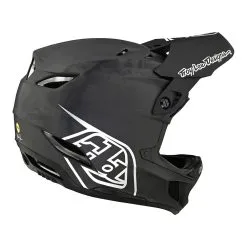 Troy Lee Designs D4 Carbon Helmet W/MIPS Stealth Black / Silver -Bike Sales TLD B22SF D4CF STEALTH BLKSIL 04