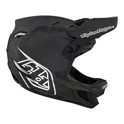 Troy Lee Designs D4 Carbon Helmet W/MIPS Stealth Black / Silver -Bike Sales TLD B22SF D4CF STEALTH BLKSIL 05