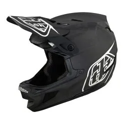 Troy Lee Designs D4 Carbon Helmet W/MIPS Stealth Black / Silver -Bike Sales TLD B22SF D4CF STEALTH BLKSIL 07