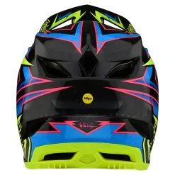 Troy Lee Designs D4 Carbon Helmet W/MIPS Volt Black / Flo Yellow 12 Troy Lee Designs D4 Carbon Helmet W/MIPS Volt Black / Flo Yellow -Bike Sales TLD B22SF D4CF VOLT BLKFLOYEL 03