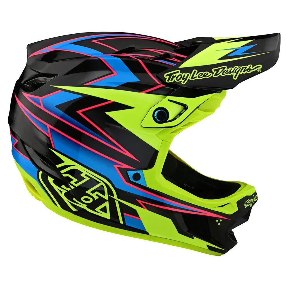 Troy Lee Designs D4 Carbon Helmet W/MIPS Volt Black / Flo Yellow 7 Troy Lee Designs D4 Carbon Helmet W/MIPS Volt Black / Flo Yellow - Image 5