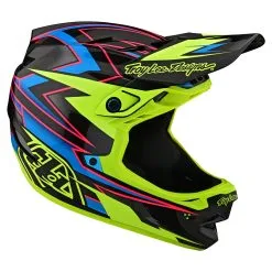Troy Lee Designs D4 Carbon Helmet W/MIPS Volt Black / Flo Yellow 15 Troy Lee Designs D4 Carbon Helmet W/MIPS Volt Black / Flo Yellow -Bike Sales TLD B22SF D4CF VOLT BLKFLOYEL 06
