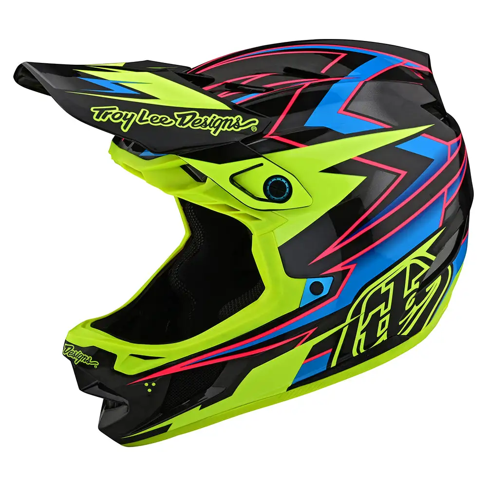 Troy Lee Designs D4 Carbon Helmet W/MIPS Volt Black / Flo Yellow 9 Troy Lee Designs D4 Carbon Helmet W/MIPS Volt Black / Flo Yellow - Image 7