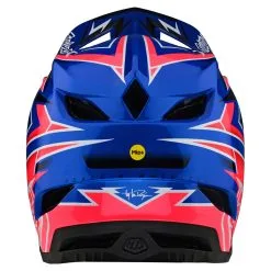 Troy Lee Designs D4 Composite Helmet W/MIPS Volt Blue -Bike Sales TLD B22SF D4CM VOLT BLU 03