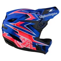 Troy Lee Designs D4 Composite Helmet W/MIPS Volt Blue -Bike Sales TLD B22SF D4CM VOLT BLU 04