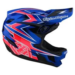 Troy Lee Designs D4 Composite Helmet W/MIPS Volt Blue -Bike Sales TLD B22SF D4CM VOLT BLU 05