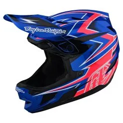 Troy Lee Designs D4 Composite Helmet W/MIPS Volt Blue -Bike Sales TLD B22SF D4CM VOLT BLU 07