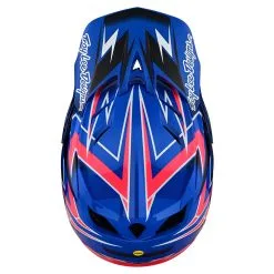 Troy Lee Designs D4 Composite Helmet W/MIPS Volt Blue -Bike Sales TLD B22SF D4CM VOLT BLU 08