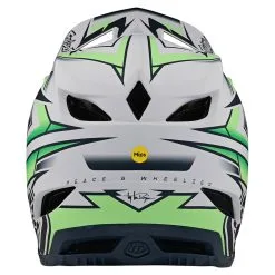 Troy Lee Designs D4 Composite Helmet W/MIPS Volt White -Bike Sales TLD B22SF D4CM VOLT WHT 03