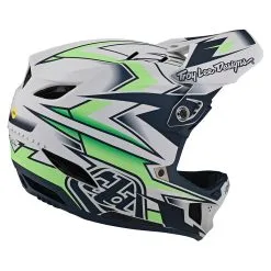 Troy Lee Designs D4 Composite Helmet W/MIPS Volt White -Bike Sales TLD B22SF D4CM VOLT WHT 04