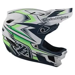 Troy Lee Designs D4 Composite Helmet W/MIPS Volt White -Bike Sales TLD B22SF D4CM VOLT WHT 05