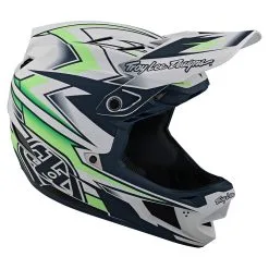 Troy Lee Designs D4 Composite Helmet W/MIPS Volt White -Bike Sales TLD B22SF D4CM VOLT WHT 06
