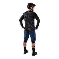Troy Lee Designs Flowline LS Jersey Covert Black -Bike Sales TLD B22SF FLOWLINE H2T COVERT BLK 10