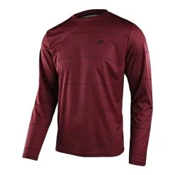 Troy Lee Designs Flowline LS Jersey Revert Wine