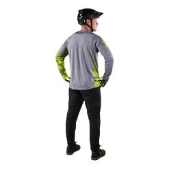 Troy Lee Designs Skyline LS Chill Jersey Waves Lt Gray 10 Troy Lee Designs Skyline LS Chill Jersey Waves Lt Gray -Bike Sales TLD B22SF SKYLINECHILL H2T WAVES LTGRY 05