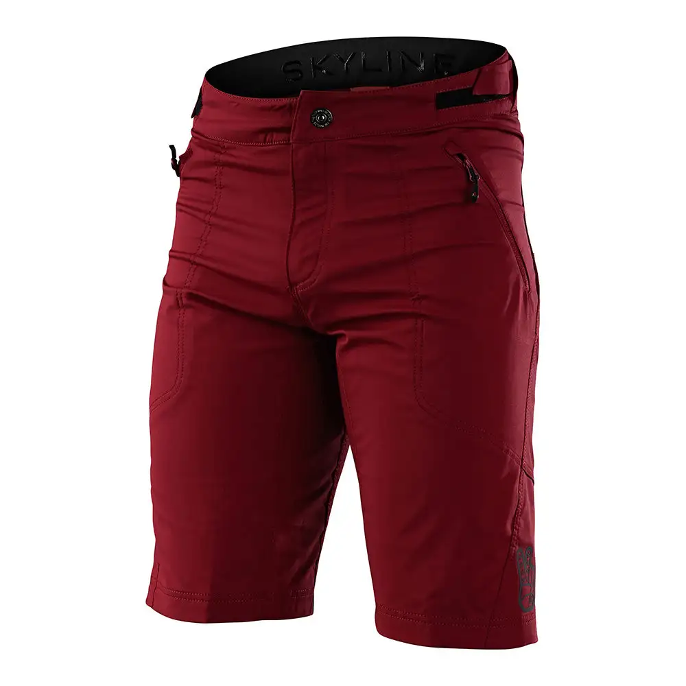 Troy Lee Designs Skyline Short W/Liner Solid Wine 3 Troy Lee Designs Skyline Short W/Liner Solid Wine