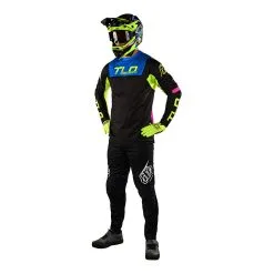 Troy Lee Designs Sprint Jersey Fractura Black / Yellow 11 Troy Lee Designs Sprint Jersey Fractura Black / Yellow -Bike Sales TLD B22SF SPRINT H2T FRACTURA BLKYEL 01