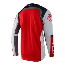 Troy Lee Designs Sprint Jersey Fractura Charcoal / Glo Red -Bike Sales TLD B22SF SPRINT JERSEY FRACTURA CHRGLORED 02