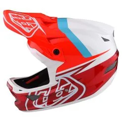 Troy Lee Designs D3 Fiberlite Helmet Slant Red