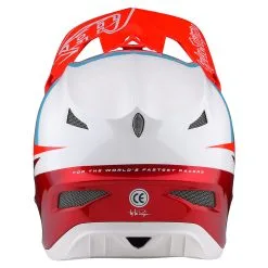 Troy Lee Designs D3 Fiberlite Helmet Slant Red -Bike Sales TLD B22S D3FL SLANT RED 03