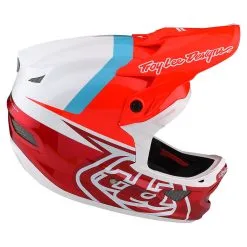 Troy Lee Designs D3 Fiberlite Helmet Slant Red -Bike Sales TLD B22S D3FL SLANT RED 05