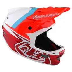 Troy Lee Designs D3 Fiberlite Helmet Slant Red -Bike Sales TLD B22S D3FL SLANT RED 06