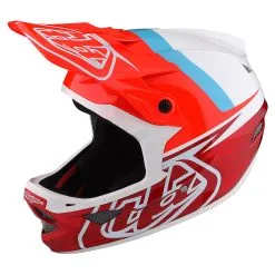 Troy Lee Designs D3 Fiberlite Helmet Slant Red -Bike Sales TLD B22S D3FL SLANT RED 07