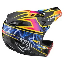 Troy Lee Designs D4 Carbon Helmet W/MIPS Lightning Black -Bike Sales TLD B22S D4CF LIGHTNING BLK 04