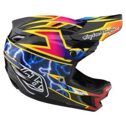 Troy Lee Designs D4 Carbon Helmet W/MIPS Lightning Black -Bike Sales TLD B22S D4CF LIGHTNING BLK 05