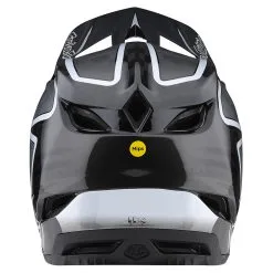 Troy Lee Designs D4 Carbon Helmet W/MIPS Lines Black / Gray -Bike Sales TLD B22S D4CF LINES BLKGRY 03