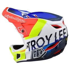 Troy Lee Designs D4 Composite Helmet W/MIPS Qualifier White / Blue 13 Troy Lee Designs D4 Composite Helmet W/MIPS Qualifier White / Blue -Bike Sales TLD B22S D4CM QUALIFIER WHTBLU 02