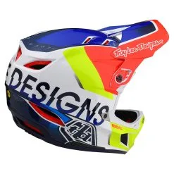 Troy Lee Designs D4 Composite Helmet W/MIPS Qualifier White / Blue 16 Troy Lee Designs D4 Composite Helmet W/MIPS Qualifier White / Blue -Bike Sales TLD B22S D4CM QUALIFIER WHTBLU 04